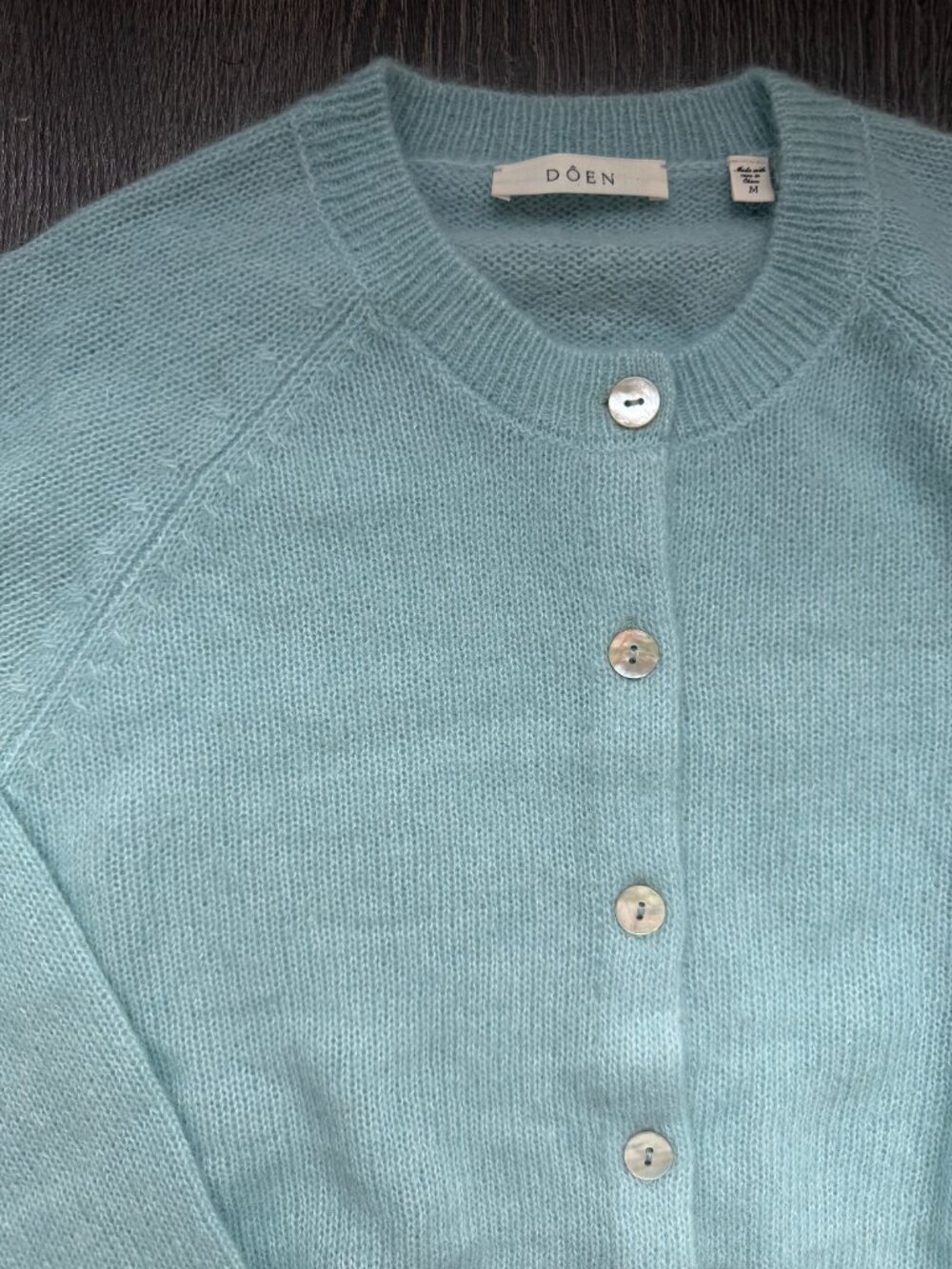 Doen NWOT Petra Cardigan Glass Slipper M - Picture 6 of 11